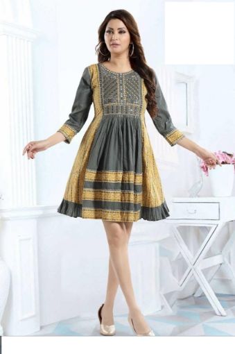 Picture of Casual Wear  Printed Work Cotton Dress