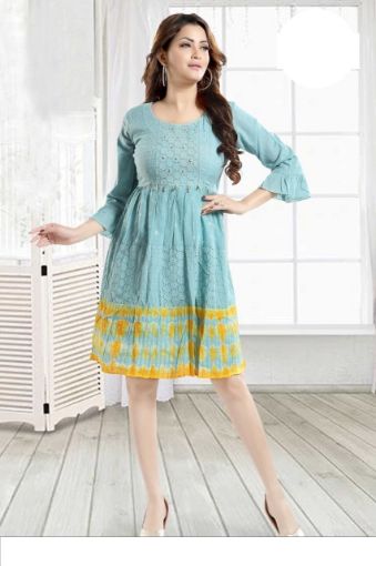 Picture of Casual Wear  Printed Work Cotton Dress