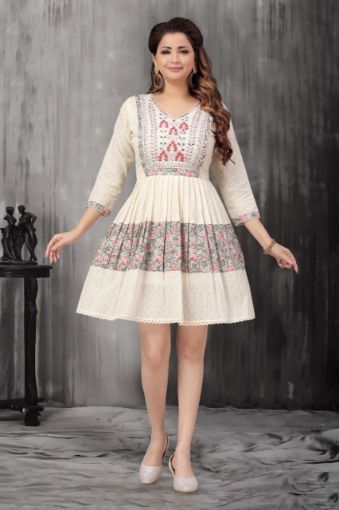 Picture of Casual Wear  Printed Work Cotton Dress