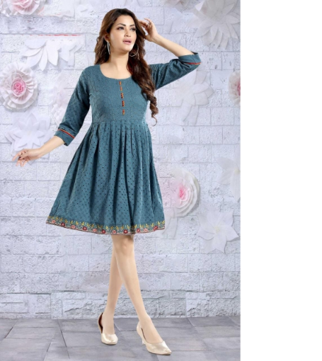 Picture of Casual Wear  Printed Work Cotton Dress