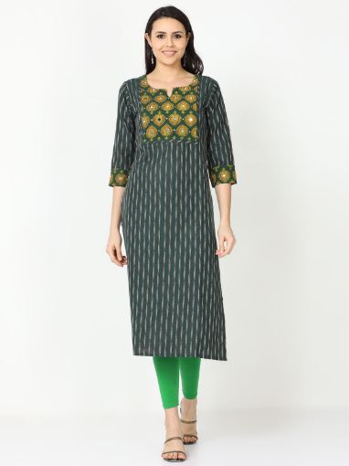 Picture of Kurti with mirror work