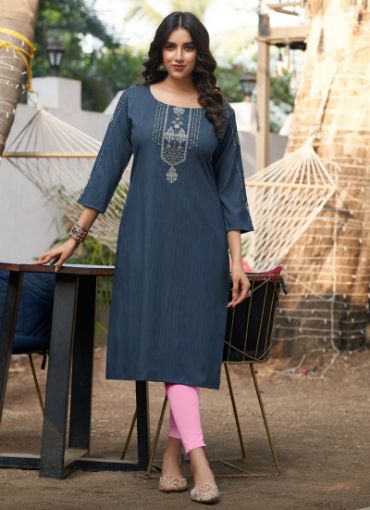 Picture of Casual Wear  Embroidery Work Rayon  Kurti