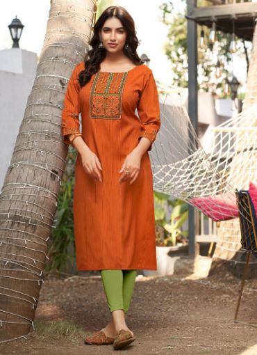 Picture of Casual Wear  Embroidery Work Rayon  Kurti