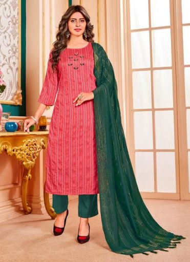 Picture of Festival Wear Embroidery Work Rayon Salwar Suit